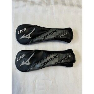 Mizuno JPX Fli-Hi Hybrid Head Covers Matching Pair 26* & 29* Degrees Golf Set